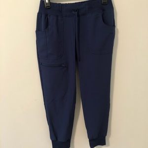 Navy Blue Jogger Scrub Pants